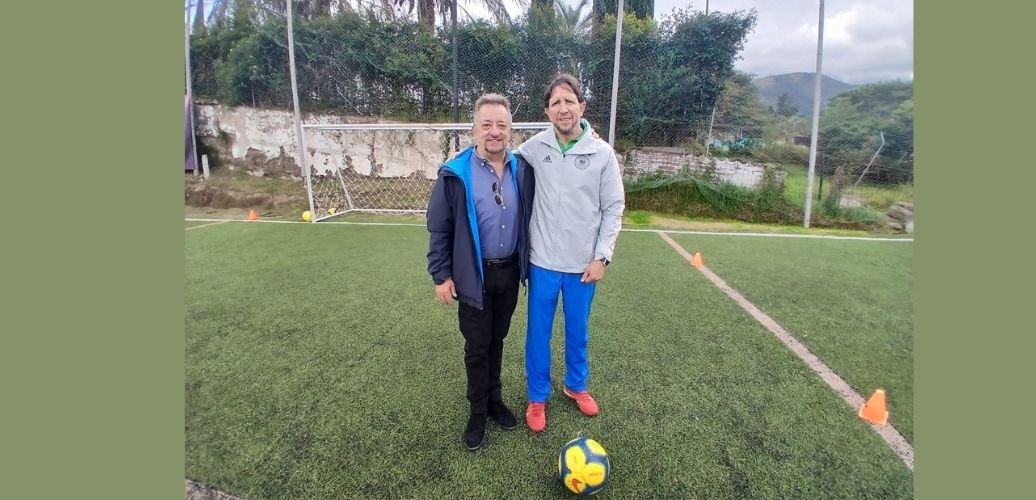 Con Juan Carlos Burbano